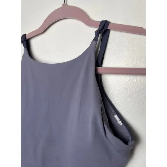Athleta Sports Bra Padded High Neck Womens Size Small Purple Gym Top Running Bra - Picture 2 of 10